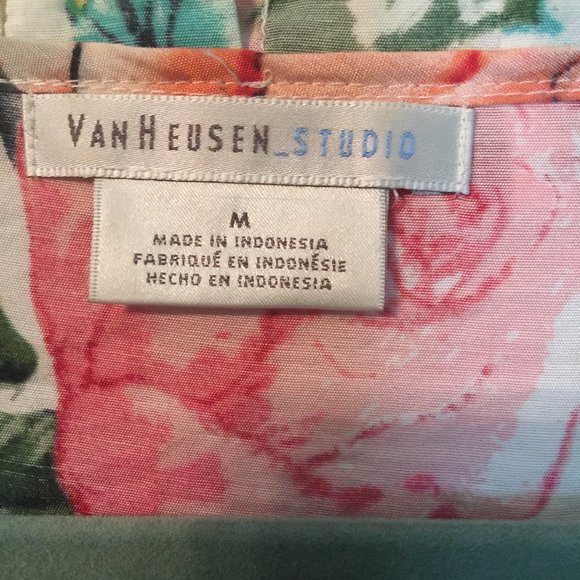 VAN HEUSEN Studio Blouse Cottagecore Ruffles Med. - Picture 2 of 7